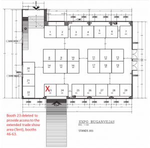 Floor plan Exhibition hall