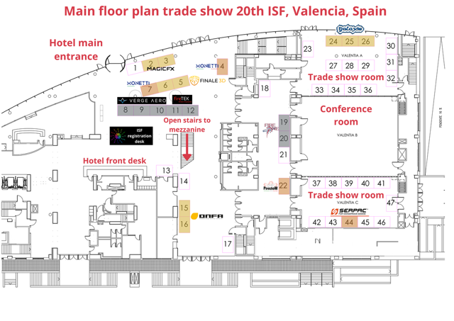 Main floor trade show map