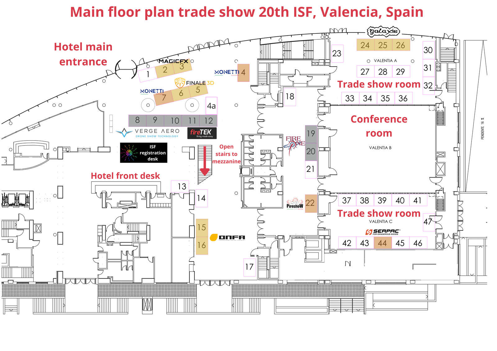 Main+Floor+map-2-1 Floor plan of trade show lower level<br />
